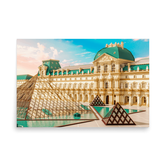 THE LOUVRE | Minecraft Poster - Varuna’s Minecraft Posters